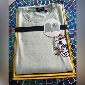 Peanuts Snoopy & Woodstock Camping Crewneck Sweatshirt.